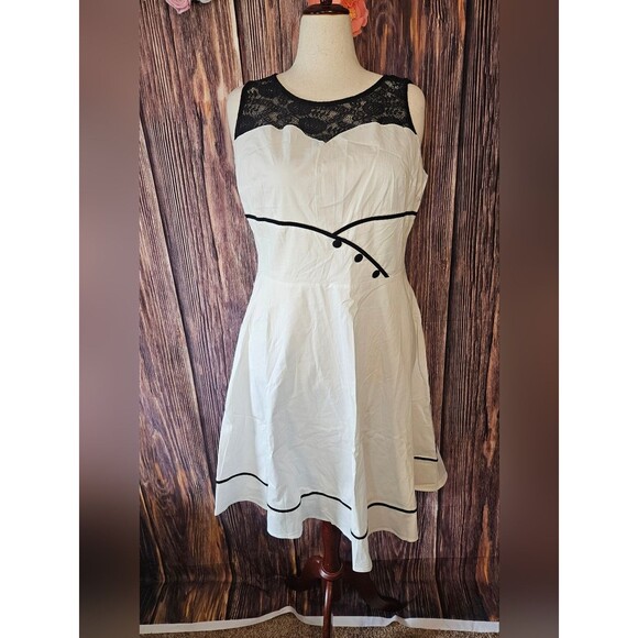 Bbonlinedress Dresses & Skirts - New Lace Top Fit and Flare Dress Plus Size 3XL